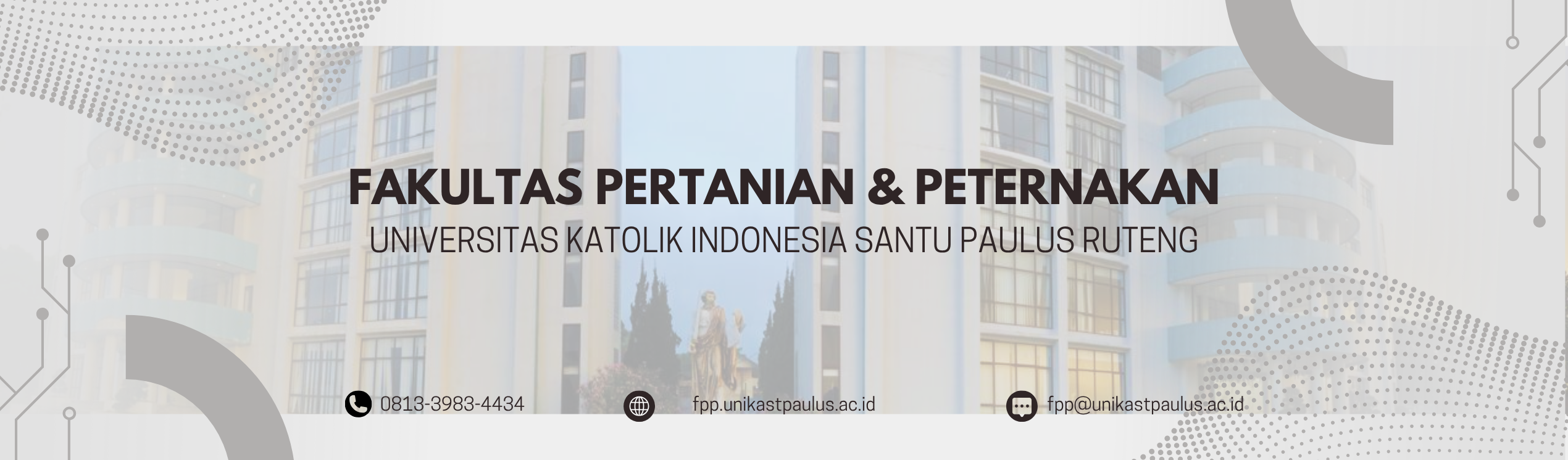 fakultas pertanian dan peternakan Universitas katolik indonesia santu paulus ruteng